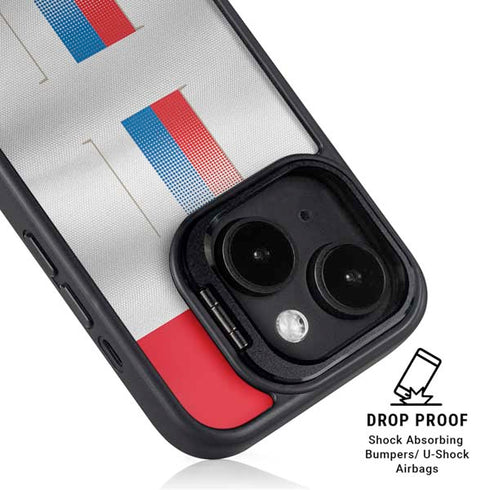 Serbia Soccer Flag iPhone 13 Kickstand Case